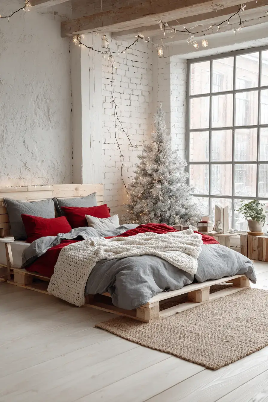 31 Christmas Bedroom Ideas That Feel Warm Without the Glitter Overload christmas bedroom