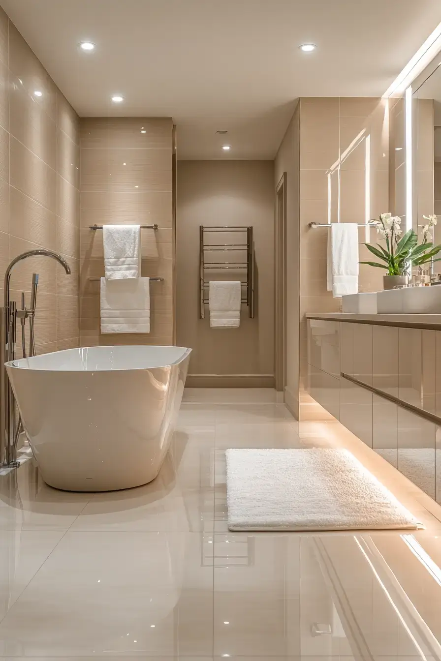 27 Beige Bathroom Looks That Stay Calm Even on Busy Mornings beige bathroom ideas
