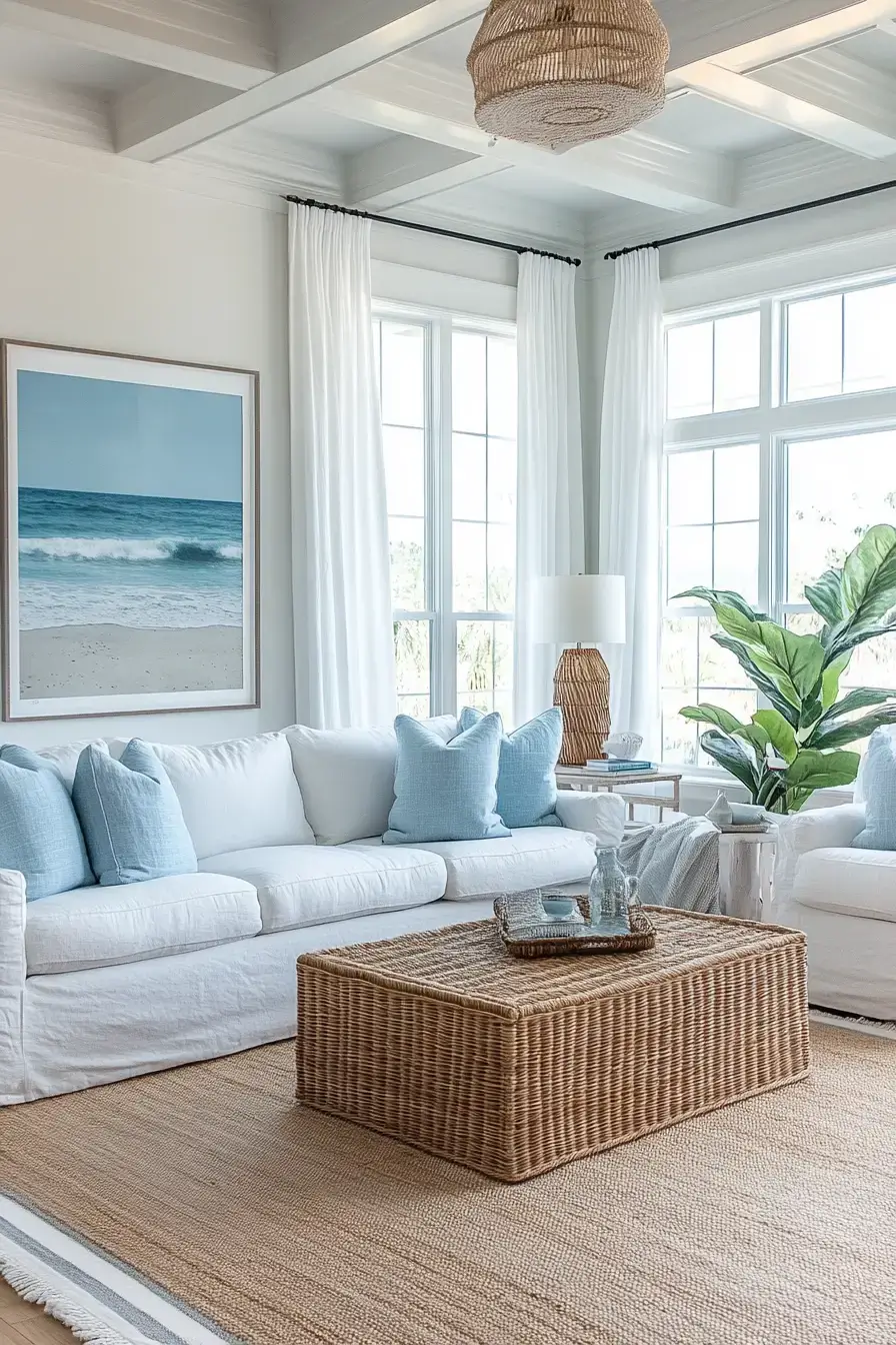 coastal casual living room