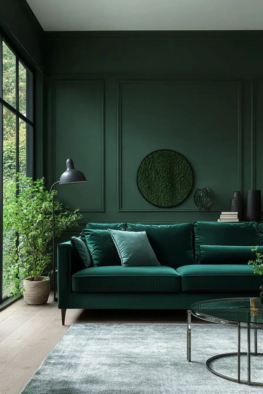 29 Emerald Green Living Room Ideas That Feel Rich Without Trying emerald green living room