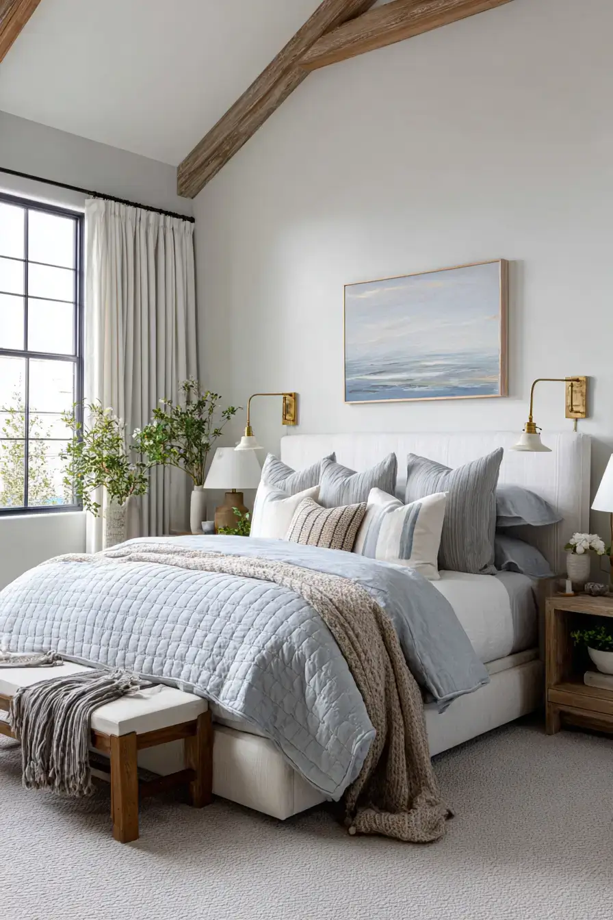 29 Modern Coastal Bedroom Ideas That Sleep Light and Bright modern coastal bedroom