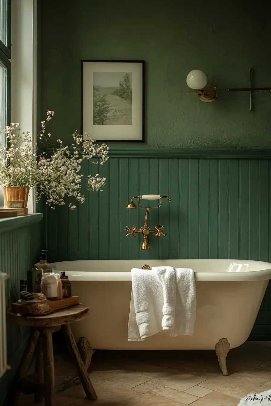 29 Emerald Green Bathroom Ideas That Prove Bold Color Works emerald green bathroom