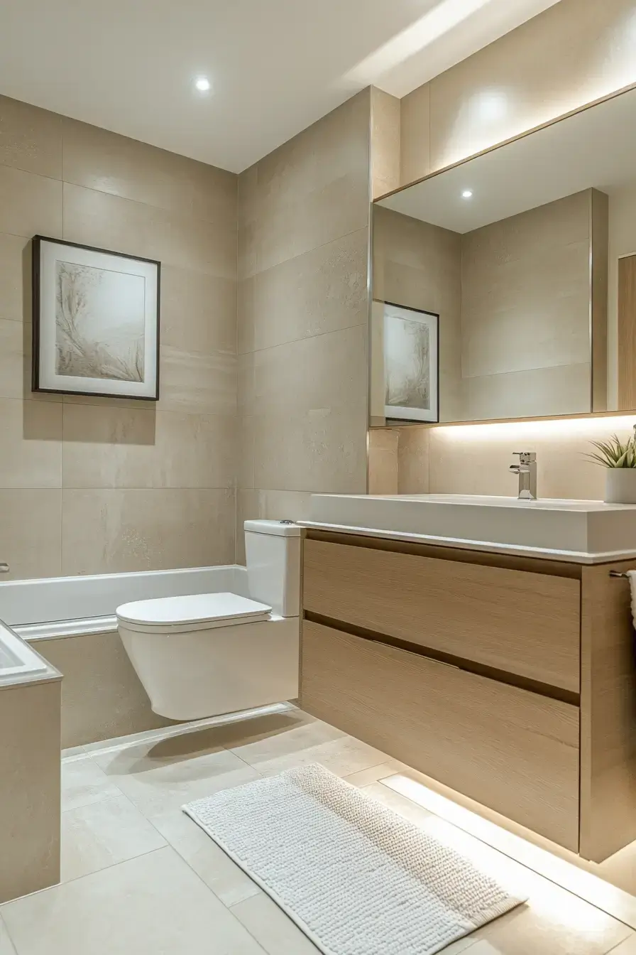 27 Beige Bathroom Looks That Stay Calm Even on Busy Mornings beige bathroom ideas