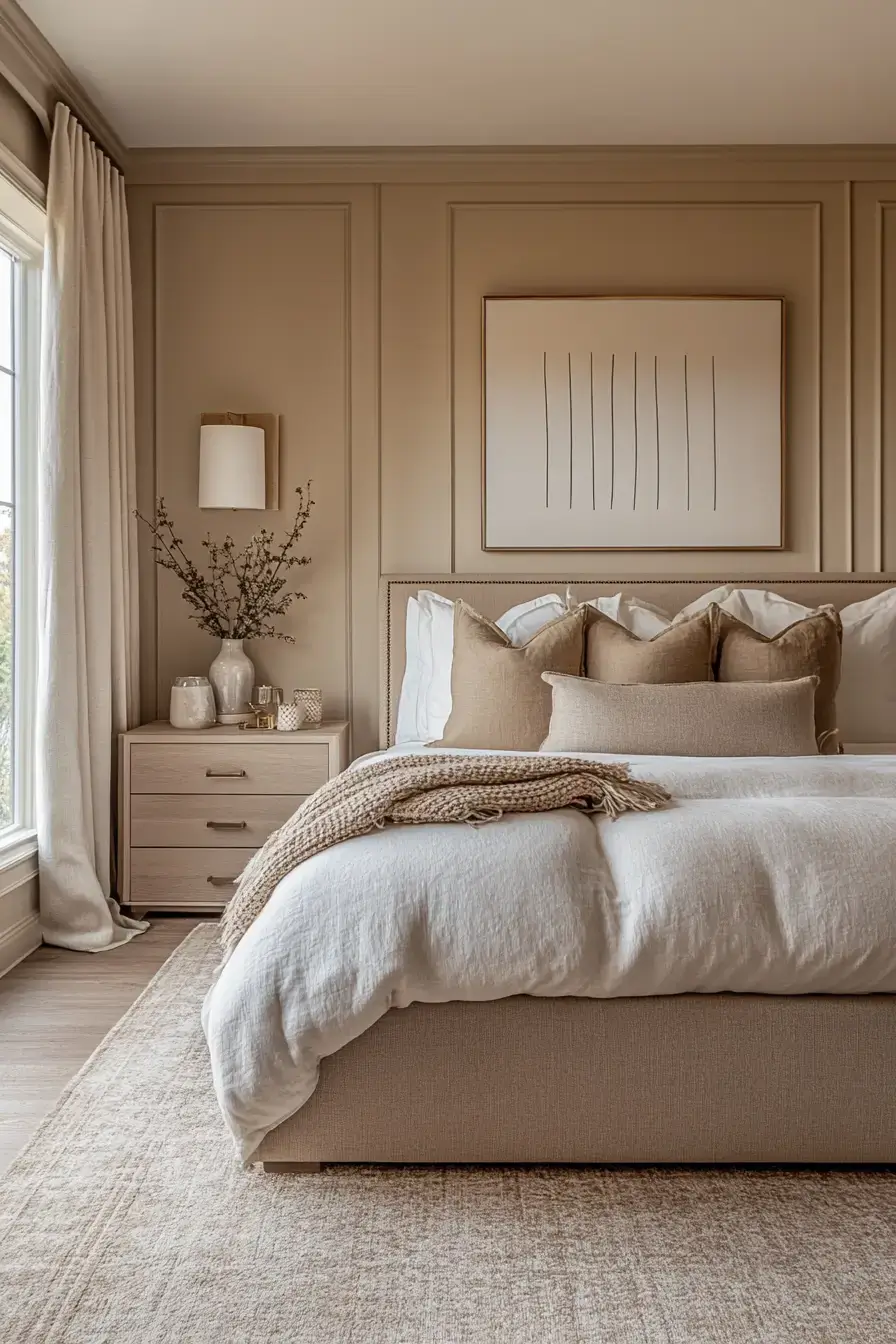 29 Beige Bedroom Ideas for Waking Up with the Light beige bedroom