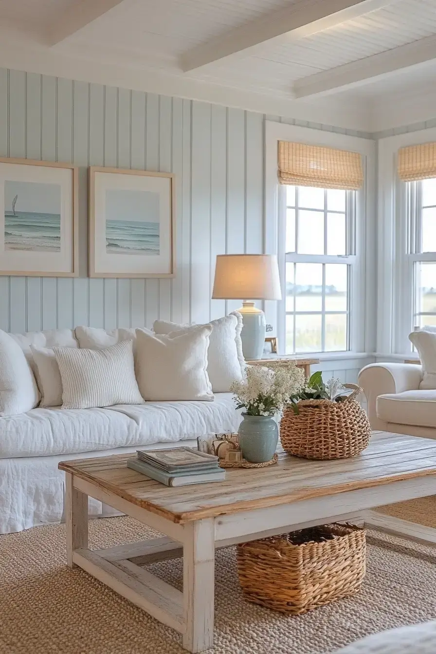 coastal casual living room