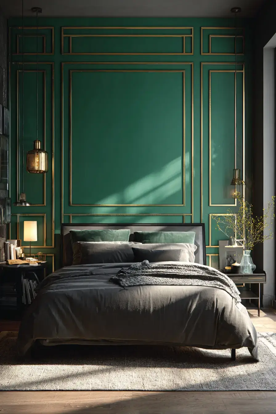 29 Emerald Green Bedroom Ideas for a Deep, Restful Retreat emerald green bedroom