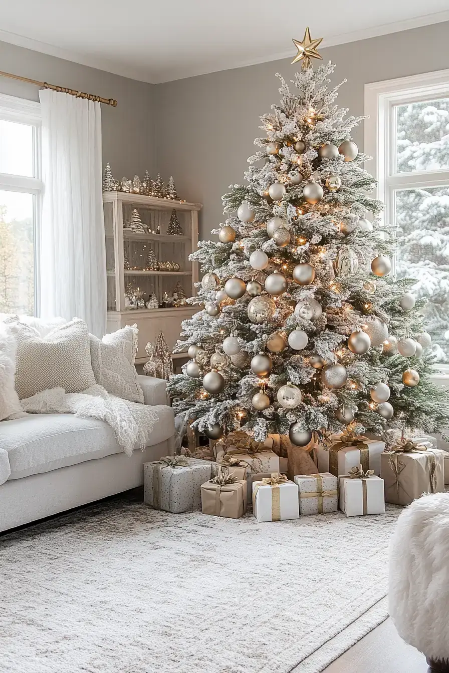 29 Christmas Living Room Setups That Feel Like a Real Holiday Evening christmas living room