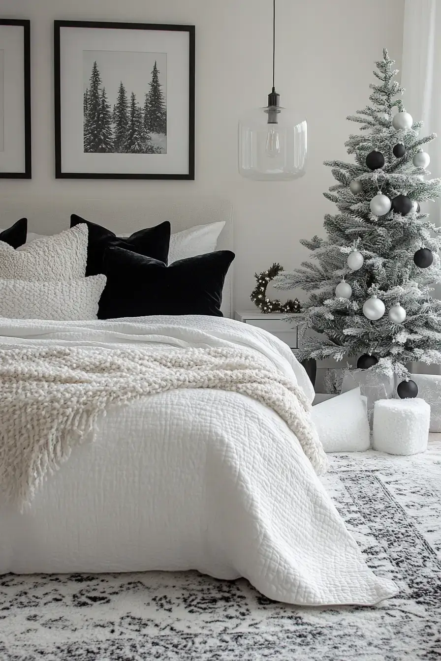 31 Christmas Bedroom Ideas That Feel Warm Without the Glitter Overload christmas bedroom