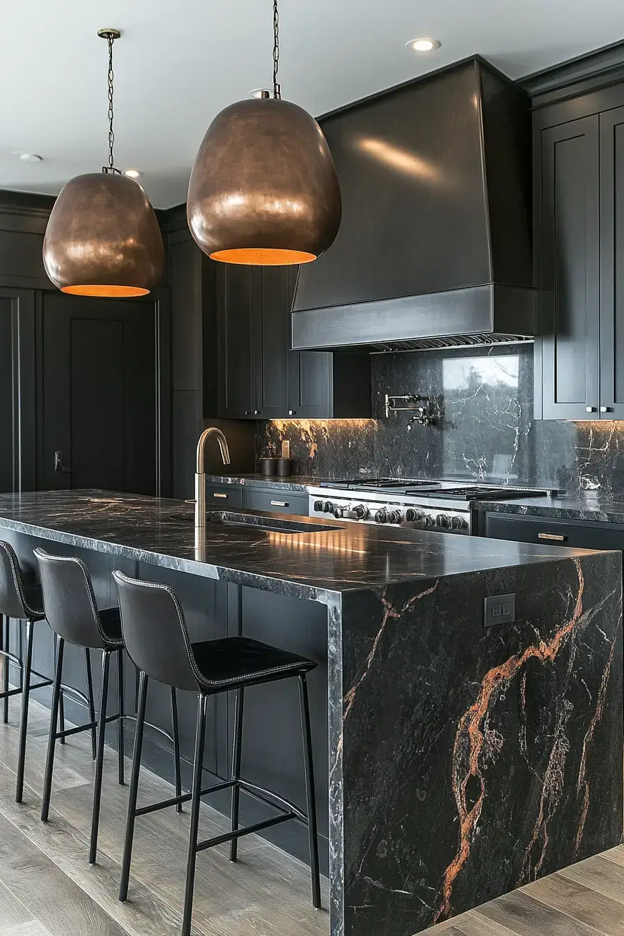 29 Dark Rustic Kitchen Ideas That Nail the Cozy Cabin Mood dark rustic kitchen
