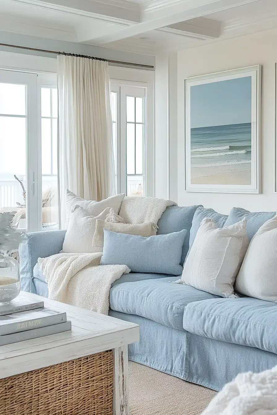 coastal casual living room