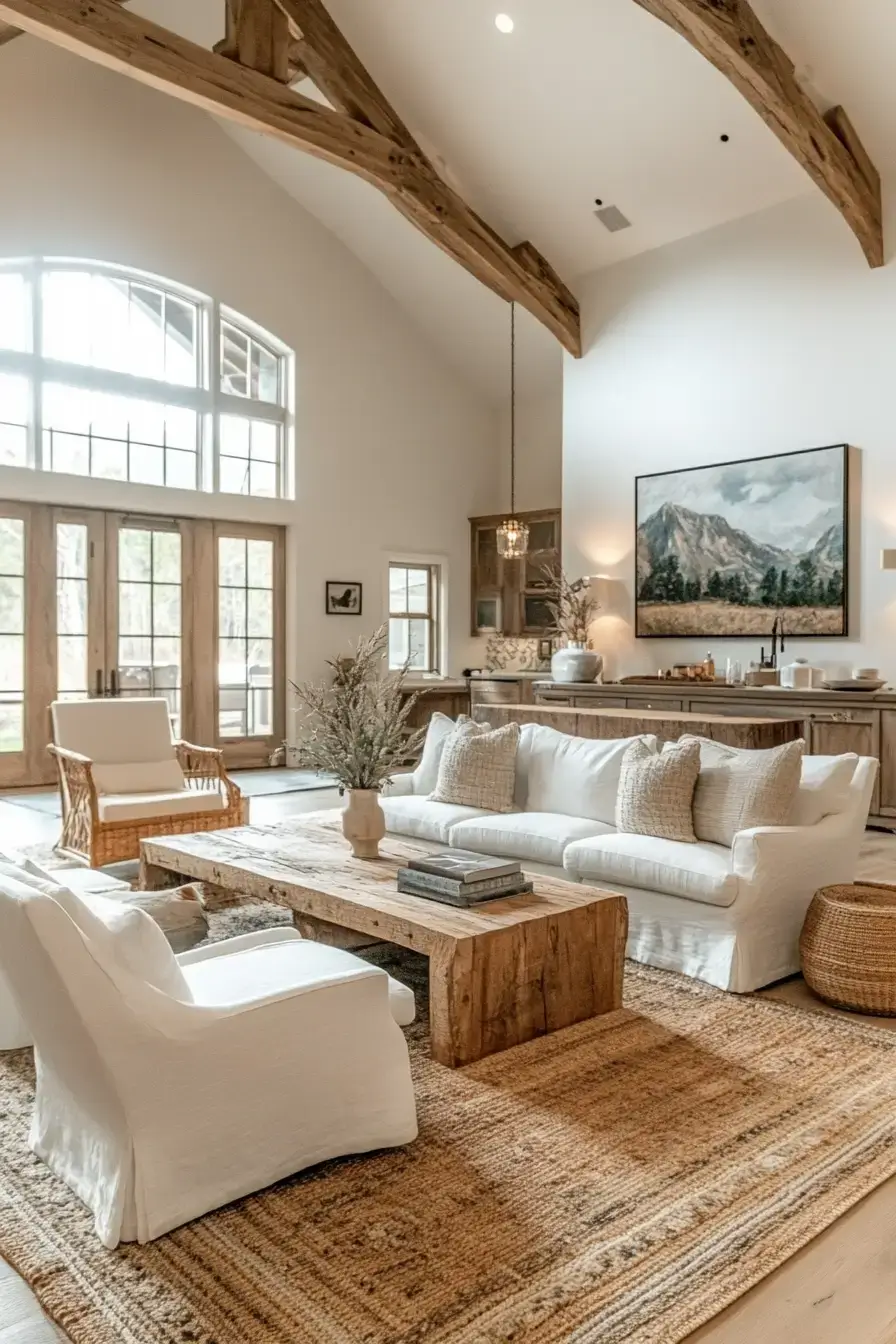 29 Rustic Farmhouse Living Room Ideas That Feel Lived-In, Not Staged rustic farmhouse living room
