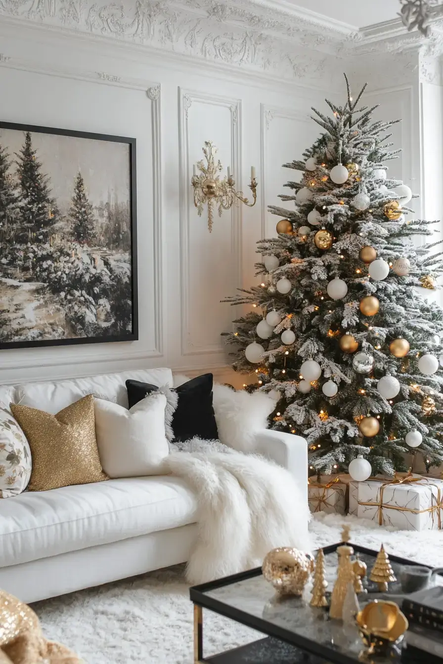 29 Christmas Living Room Setups That Feel Like a Real Holiday Evening christmas living room