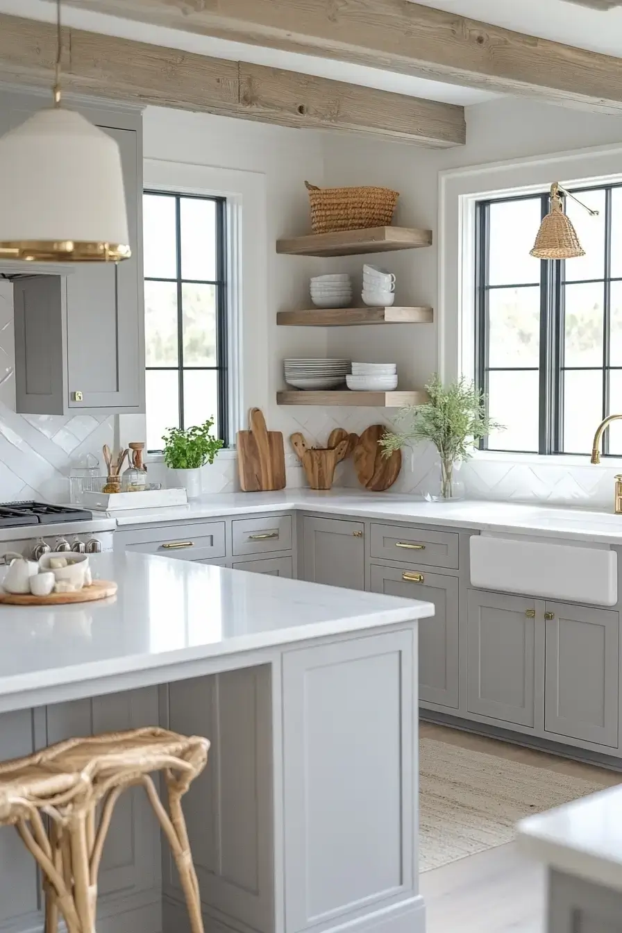 29 Modern Coastal Kitchen Ideas That Pair Marble With Driftwood modern coastal kitchen