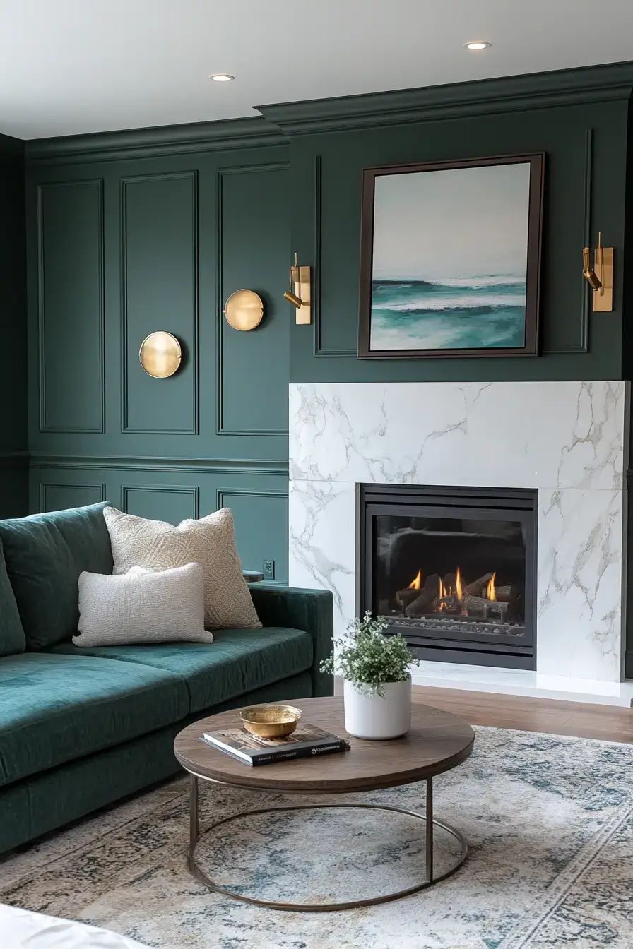 29 Emerald Green Living Room Ideas That Feel Rich Without Trying emerald green living room