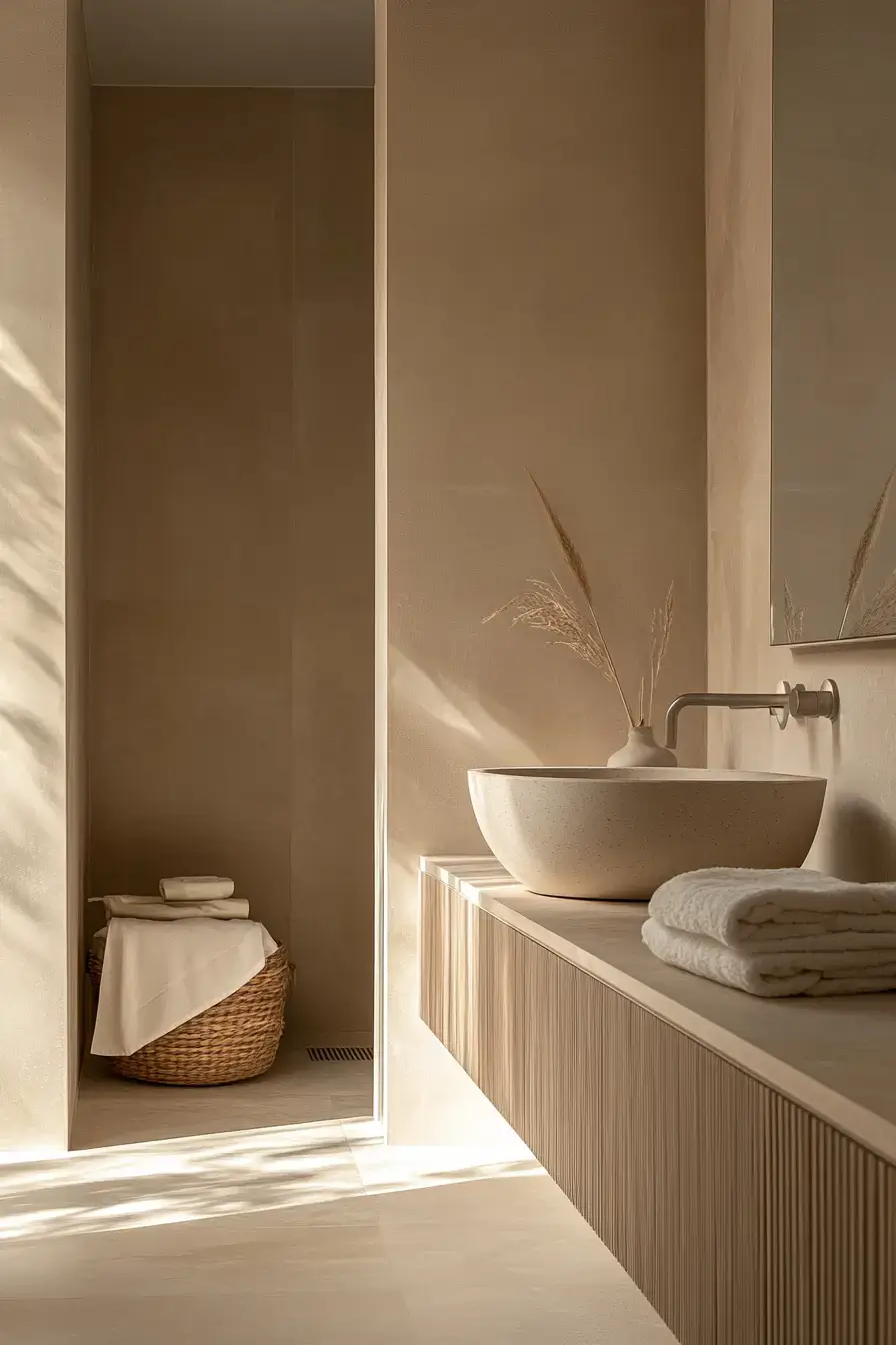 27 Beige Bathroom Looks That Stay Calm Even on Busy Mornings beige bathroom ideas