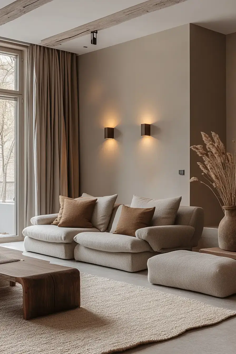 25 Grey and Beige Living Room Mixes That Actually Stay Warm grey and beige living room