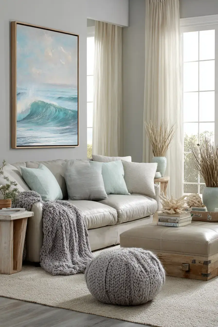 29 Modern Coastal Living Room Ideas With a Clean, Breezy Edge modern coastal living room