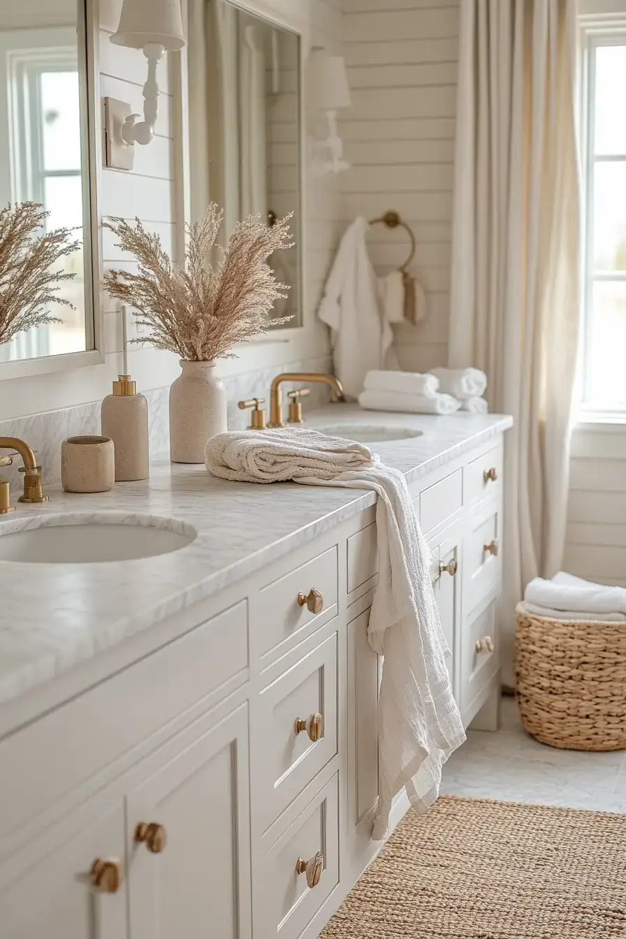 29 Modern Coastal Bathroom Ideas That Feel Spa-Calm modern coastal bathroom