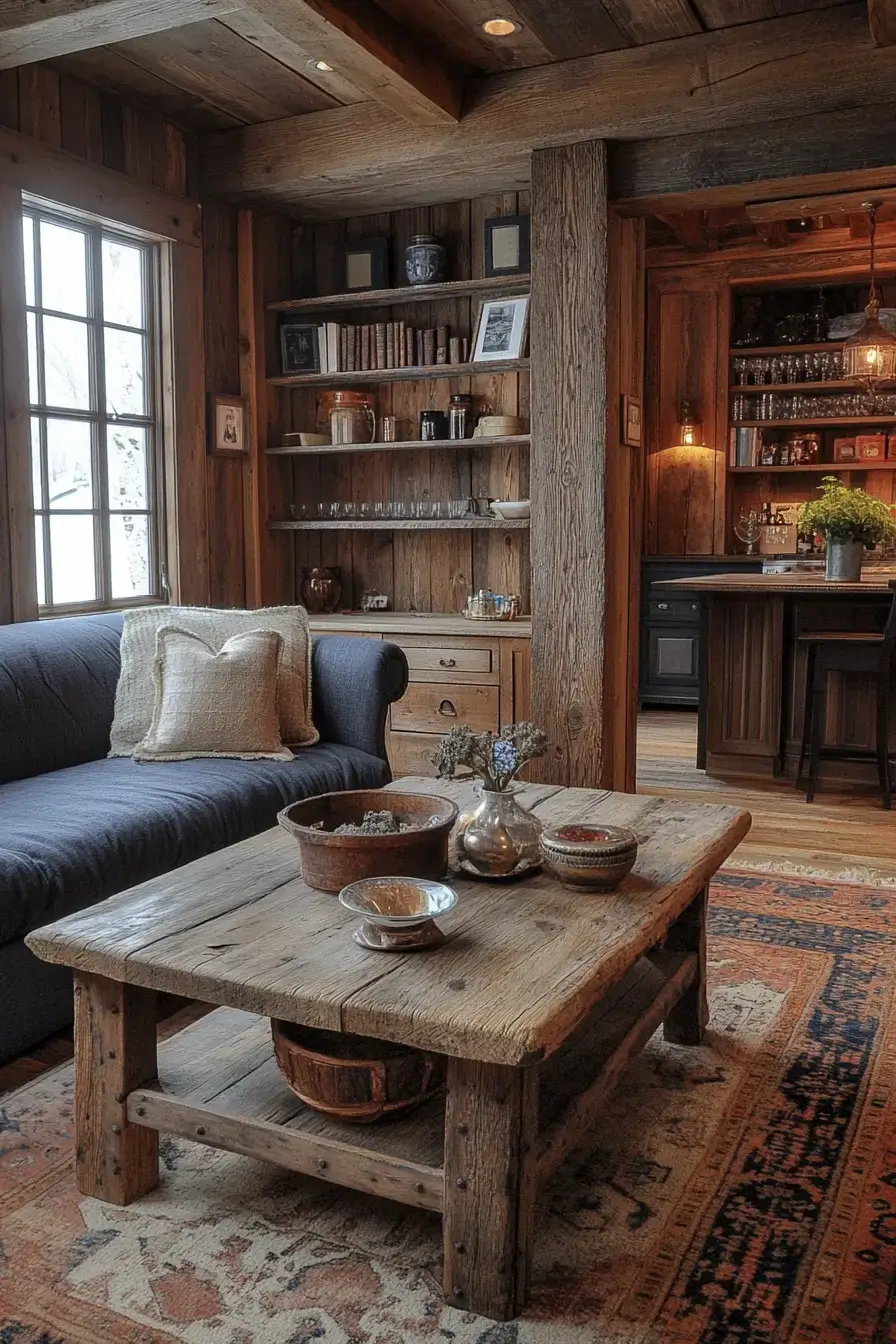 29 Rustic Living Room Decor Ideas With Genuinely Collected Character rustic living room decor