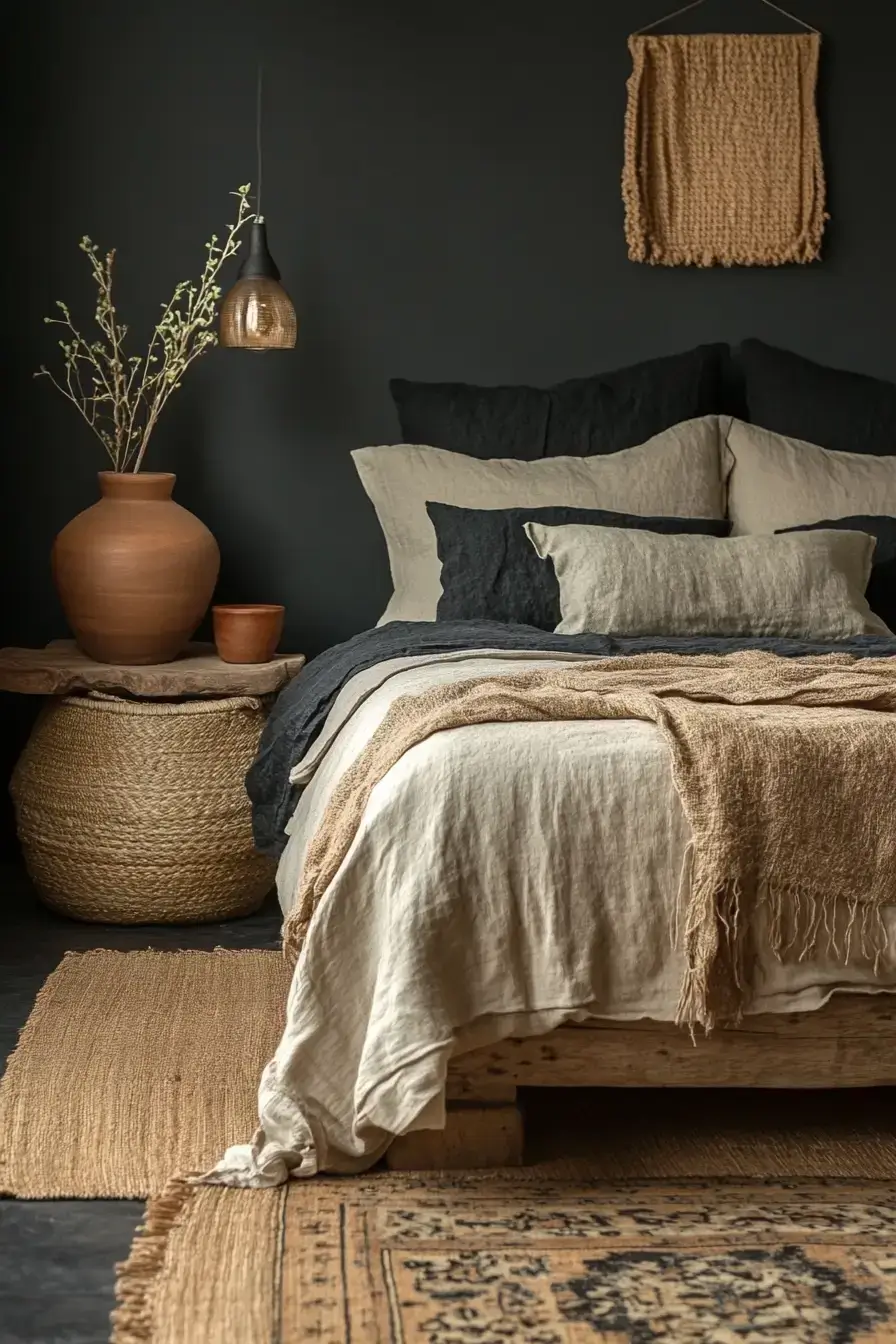 29 Black Themed Bedroom Ideas That Read Cozy, Not Cold black themed bedroom