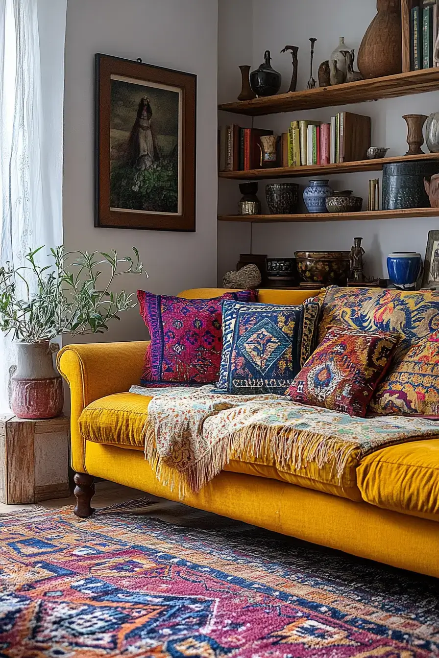 29 Afro Boho Living Room Ideas That Feel Lived-In, Not Staged afro boho living room