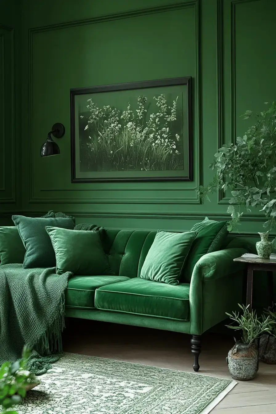 29 Emerald Green Living Room Ideas That Feel Rich Without Trying emerald green living room