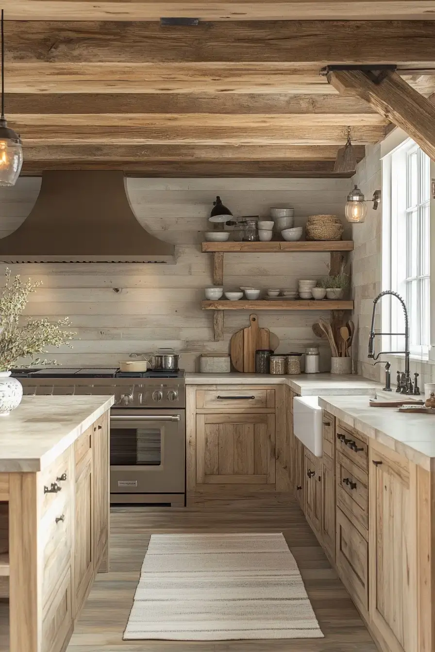 29 Rustic Kitchen Cabinets That Bring Real Wood Warmth Back rustic kitchen cabinets