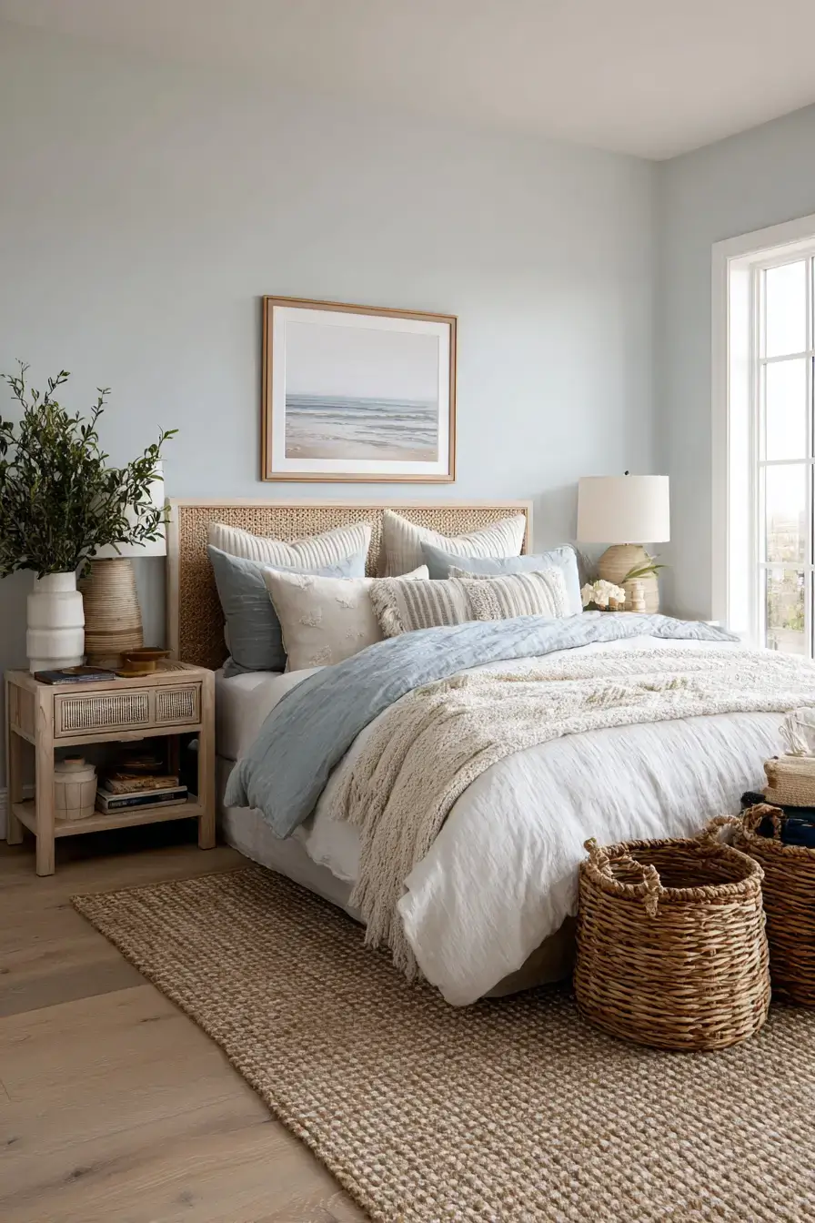 29 Modern Coastal Bedroom Ideas That Sleep Light and Bright modern coastal bedroom