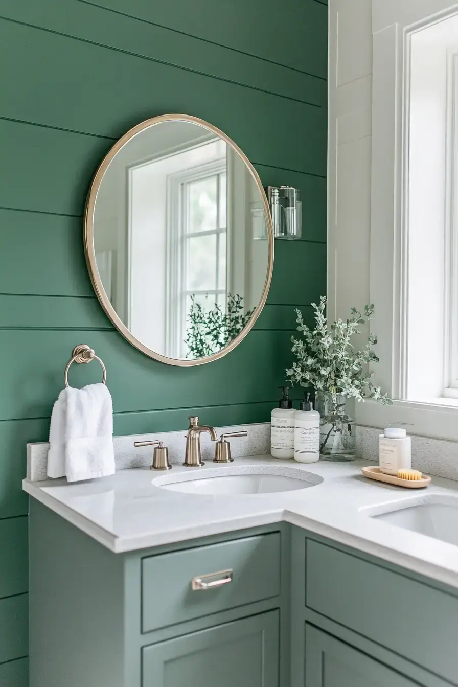 29 Emerald Green Bathroom Ideas That Prove Bold Color Works emerald green bathroom