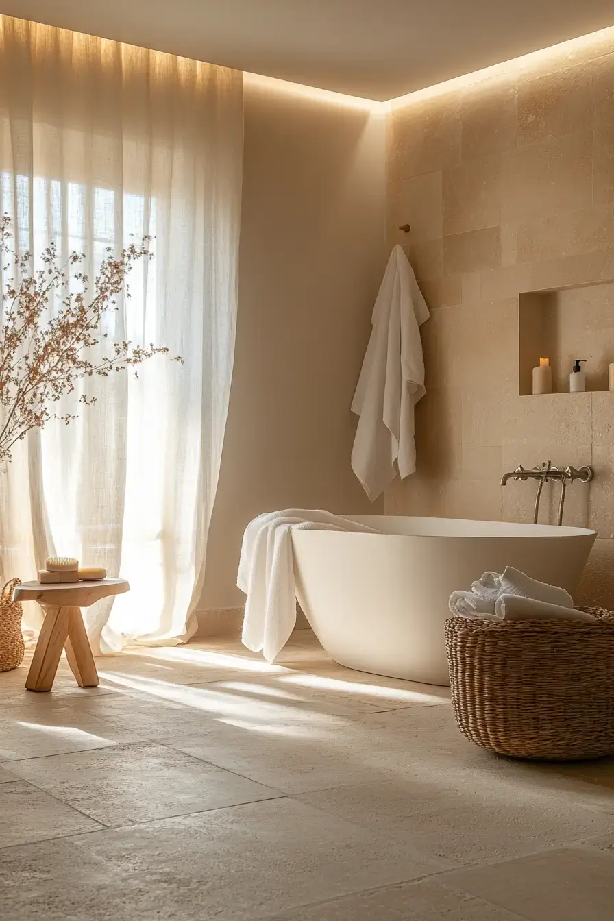 27 Beige Bathroom Looks That Stay Calm Even on Busy Mornings beige bathroom ideas