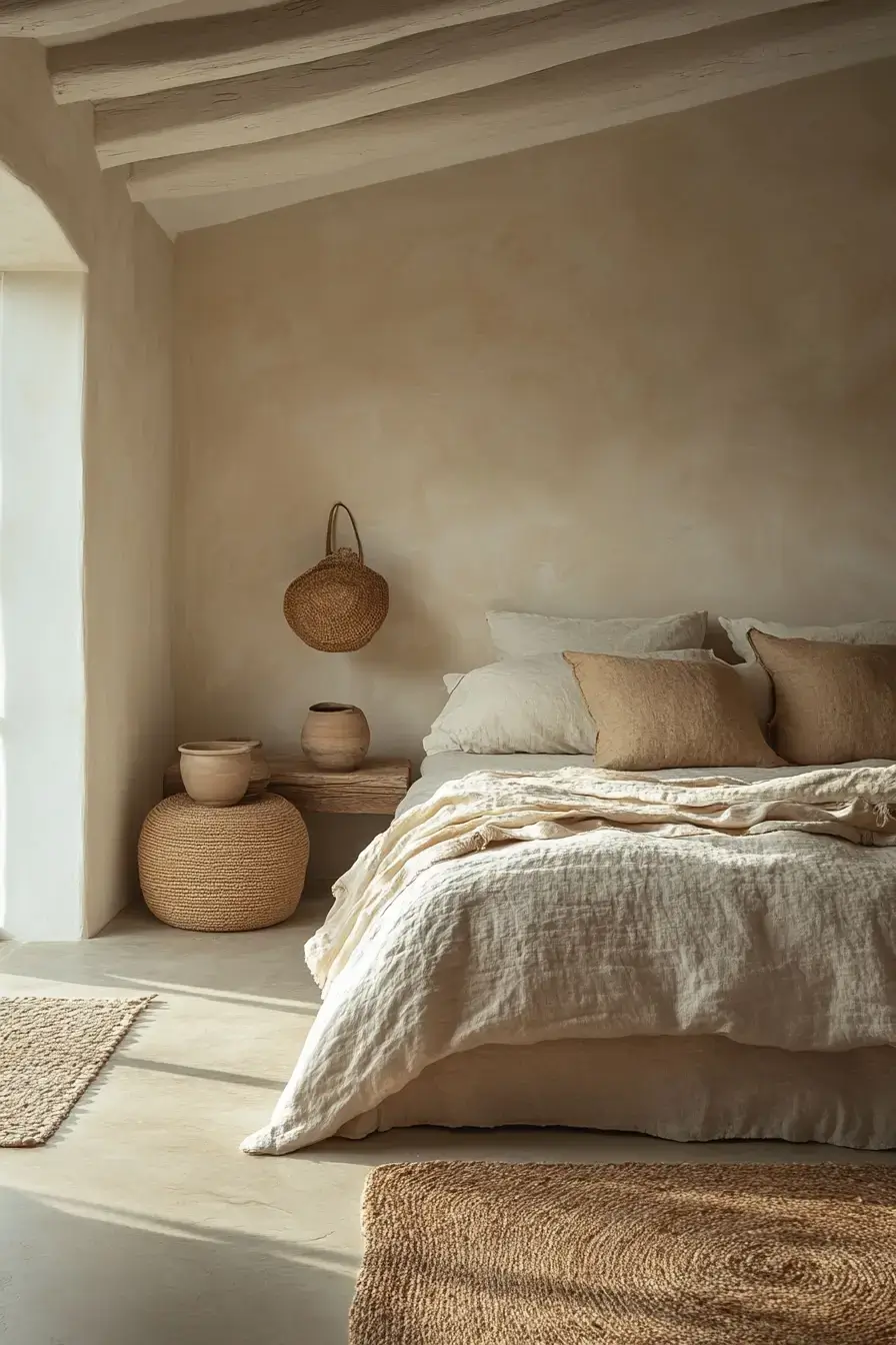 29 Minimalist Boho Bedroom Ideas That Balance Bare and Cozy minimalist boho bedrooms