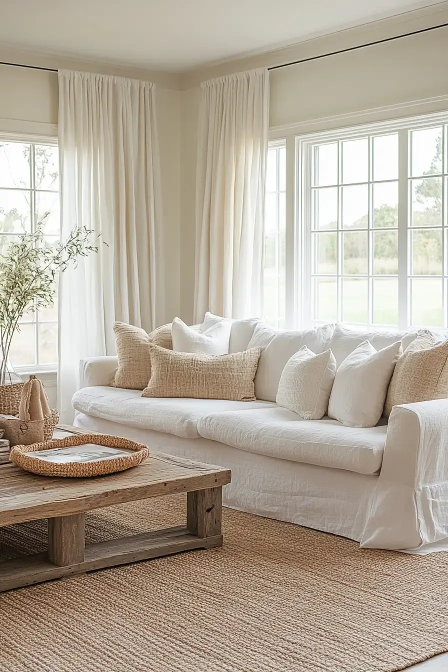 coastal casual living room