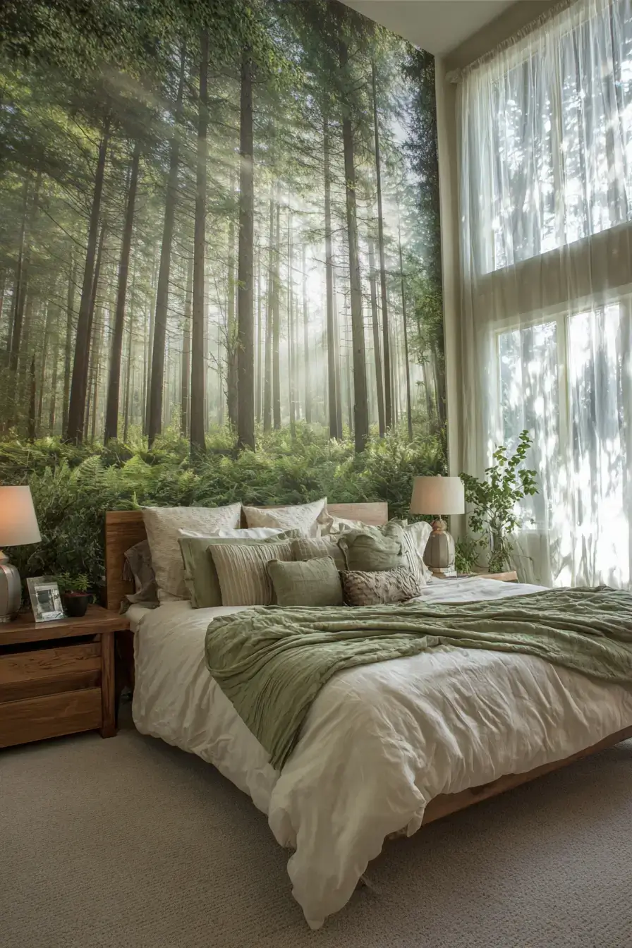 29 Forest Themed Bedroom Ideas That Bring the Woods Indoors forest themed bedroom