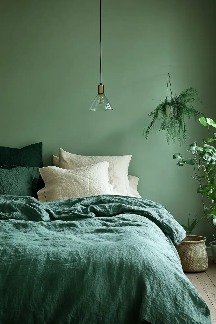 29 Emerald Green Bedroom Ideas for a Deep, Restful Retreat emerald green bedroom