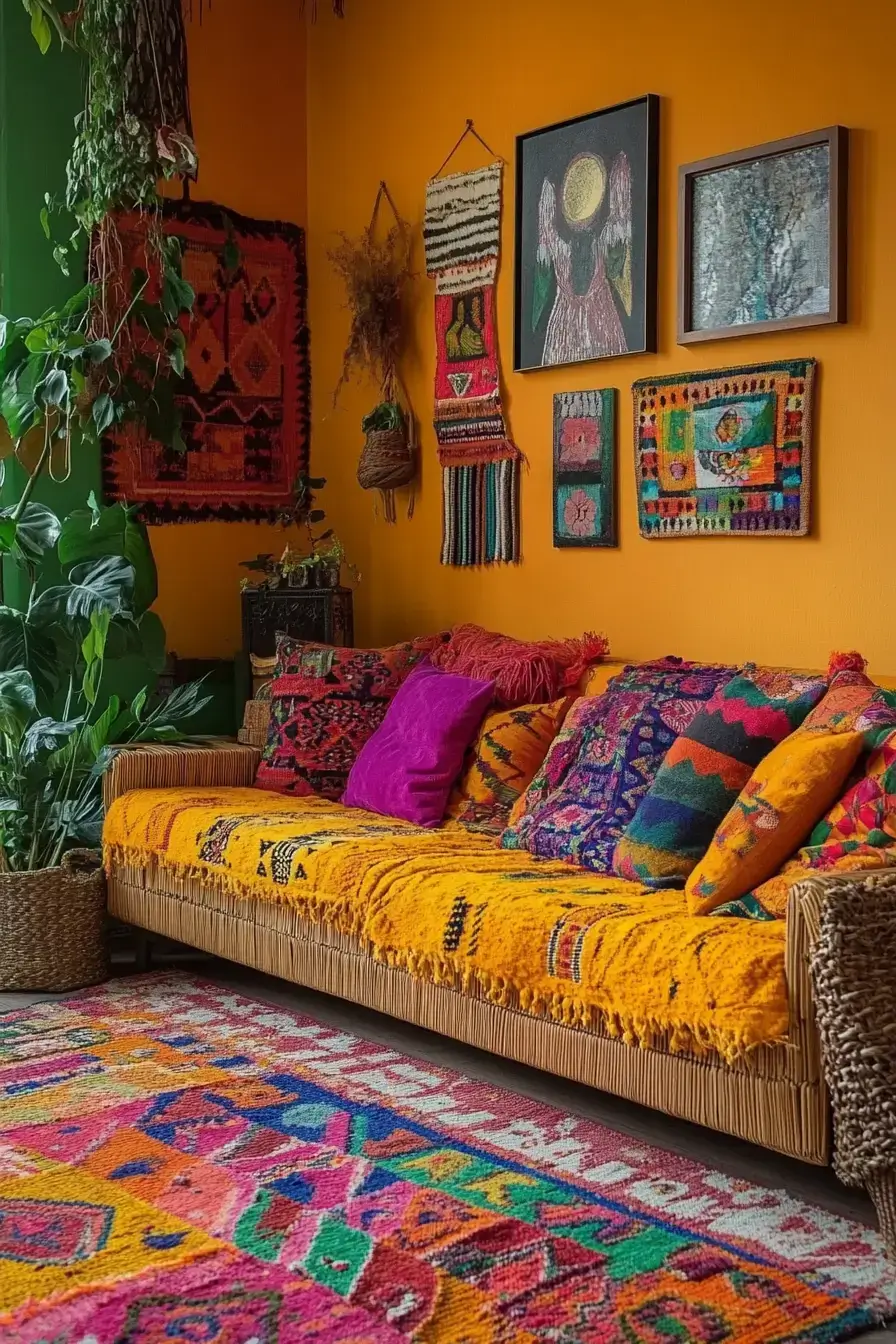 29 Afro Boho Living Room Ideas That Feel Lived-In, Not Staged afro boho living room