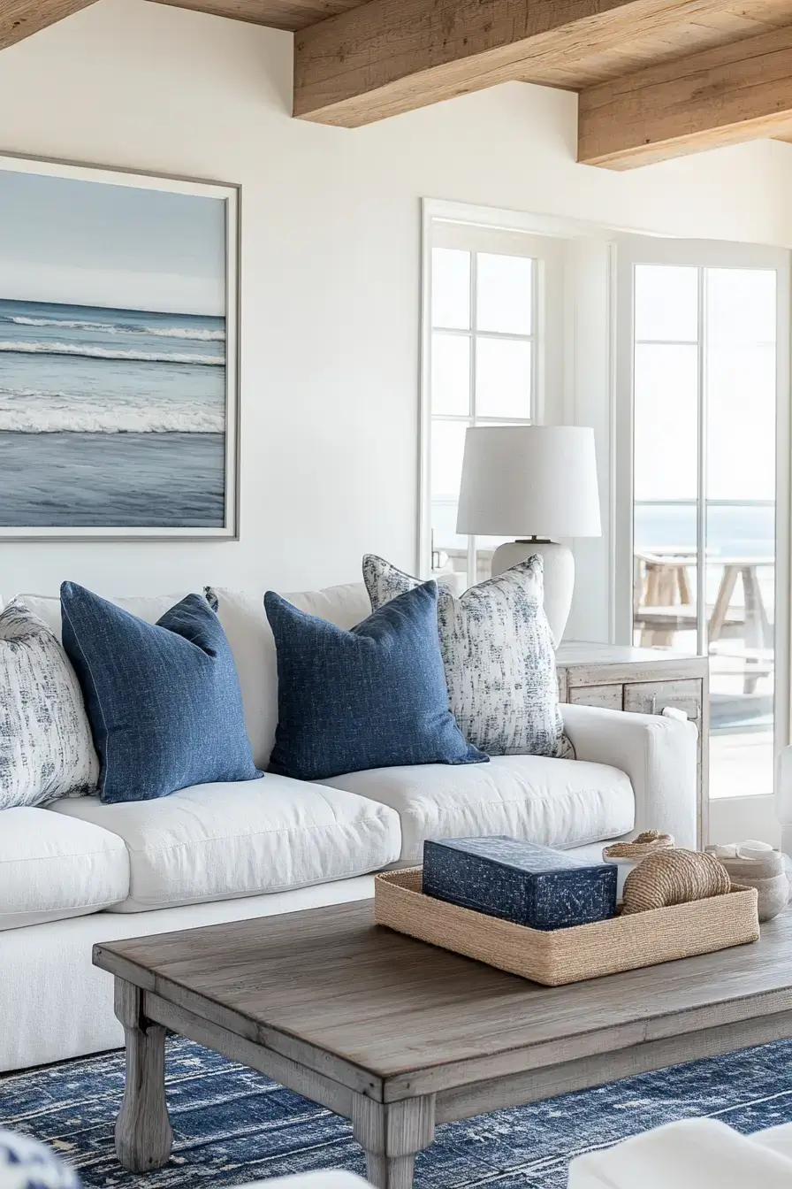 coastal casual living room