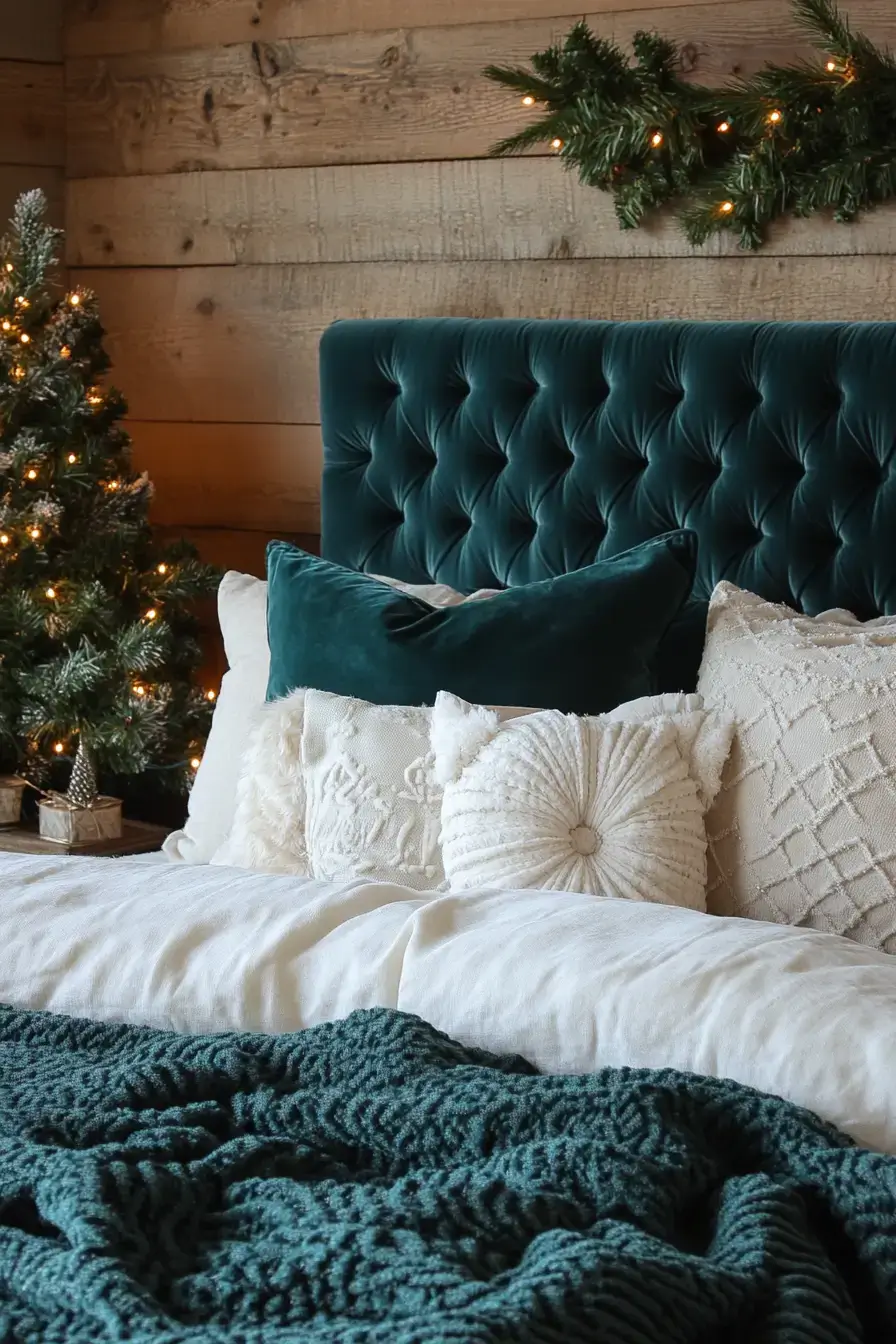 31 Christmas Bedroom Ideas That Feel Warm Without the Glitter Overload christmas bedroom