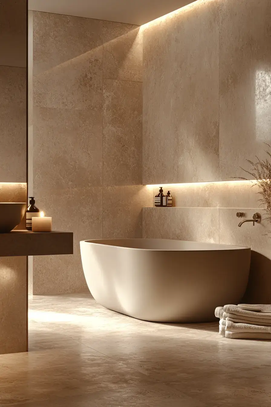 27 Beige Bathroom Looks That Stay Calm Even on Busy Mornings beige bathroom ideas