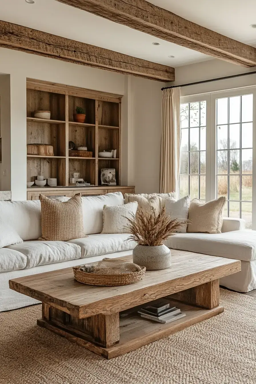 29 Rustic Farmhouse Living Room Ideas That Feel Lived-In, Not Staged rustic farmhouse living room