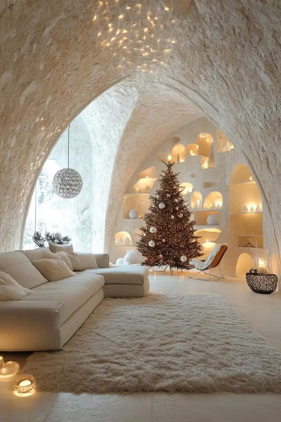 29 Christmas Living Room Setups That Feel Like a Real Holiday Evening christmas living room