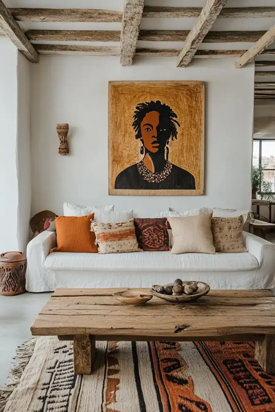 29 Afro Boho Living Room Ideas That Feel Lived-In, Not Staged afro boho living room