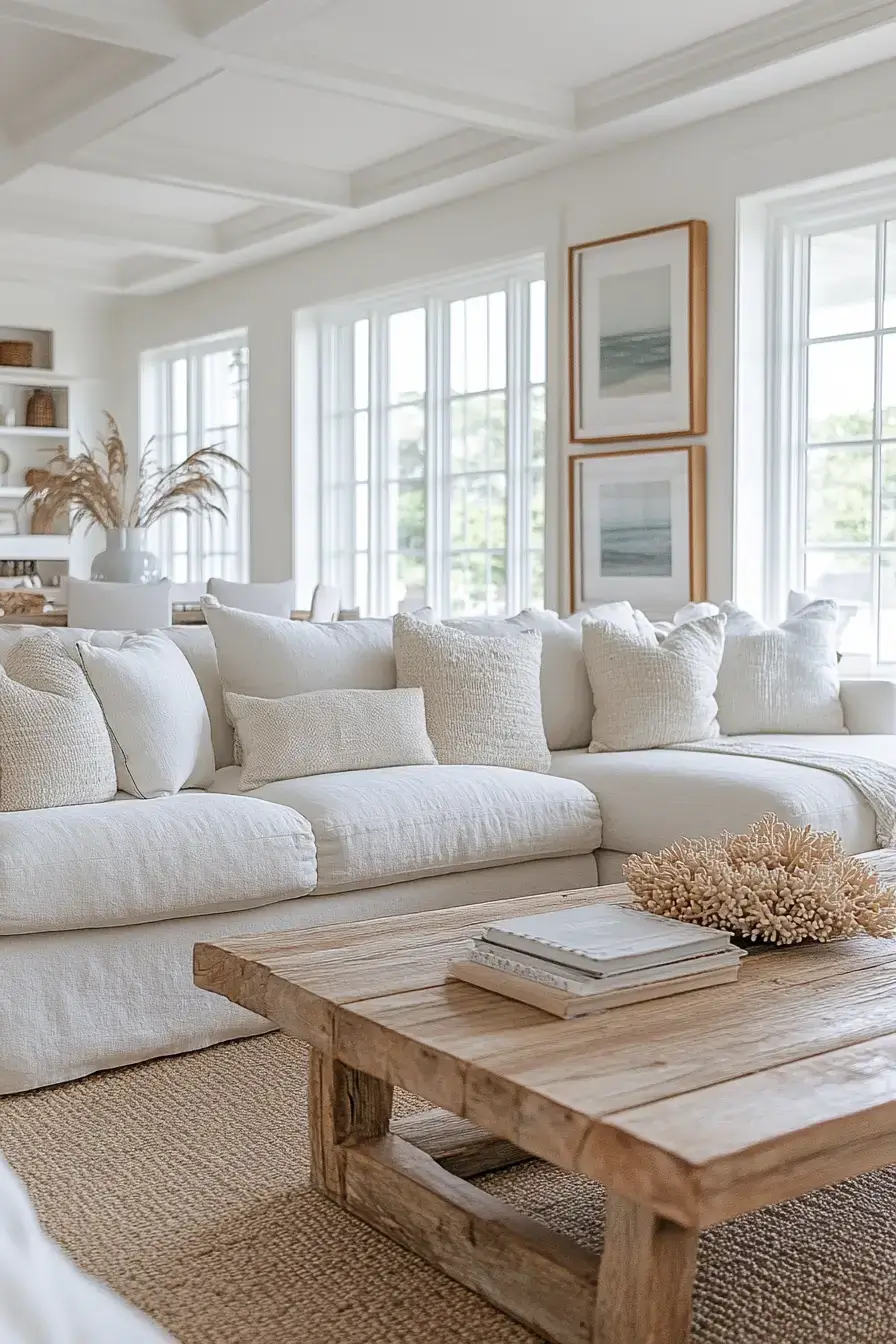 coastal casual living room