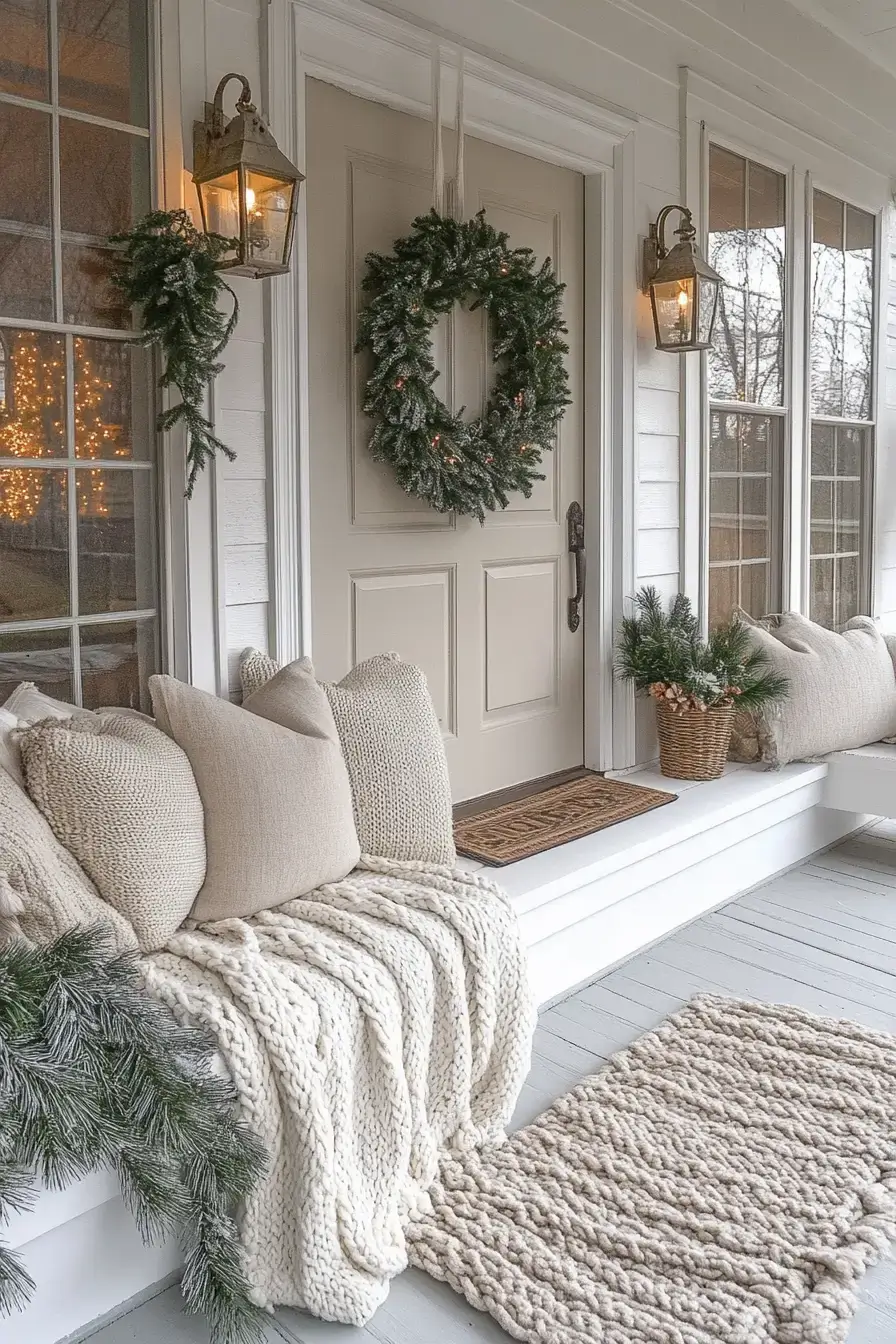 23 Front Porch Christmas Decor Looks That Last Through January front porch christmas decor