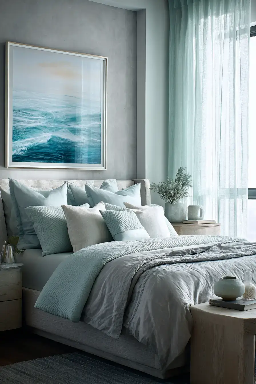 29 Modern Coastal Bedroom Ideas That Sleep Light and Bright modern coastal bedroom