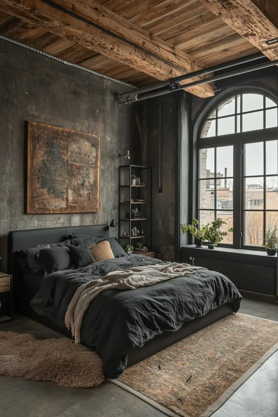 29 Black Themed Bedroom Ideas That Read Cozy, Not Cold black themed bedroom