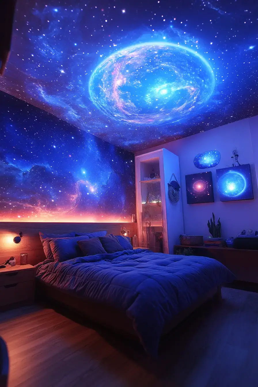 29 Space Themed Bedroom Ideas That Feel Like a Quiet Orbit space themed bedroom