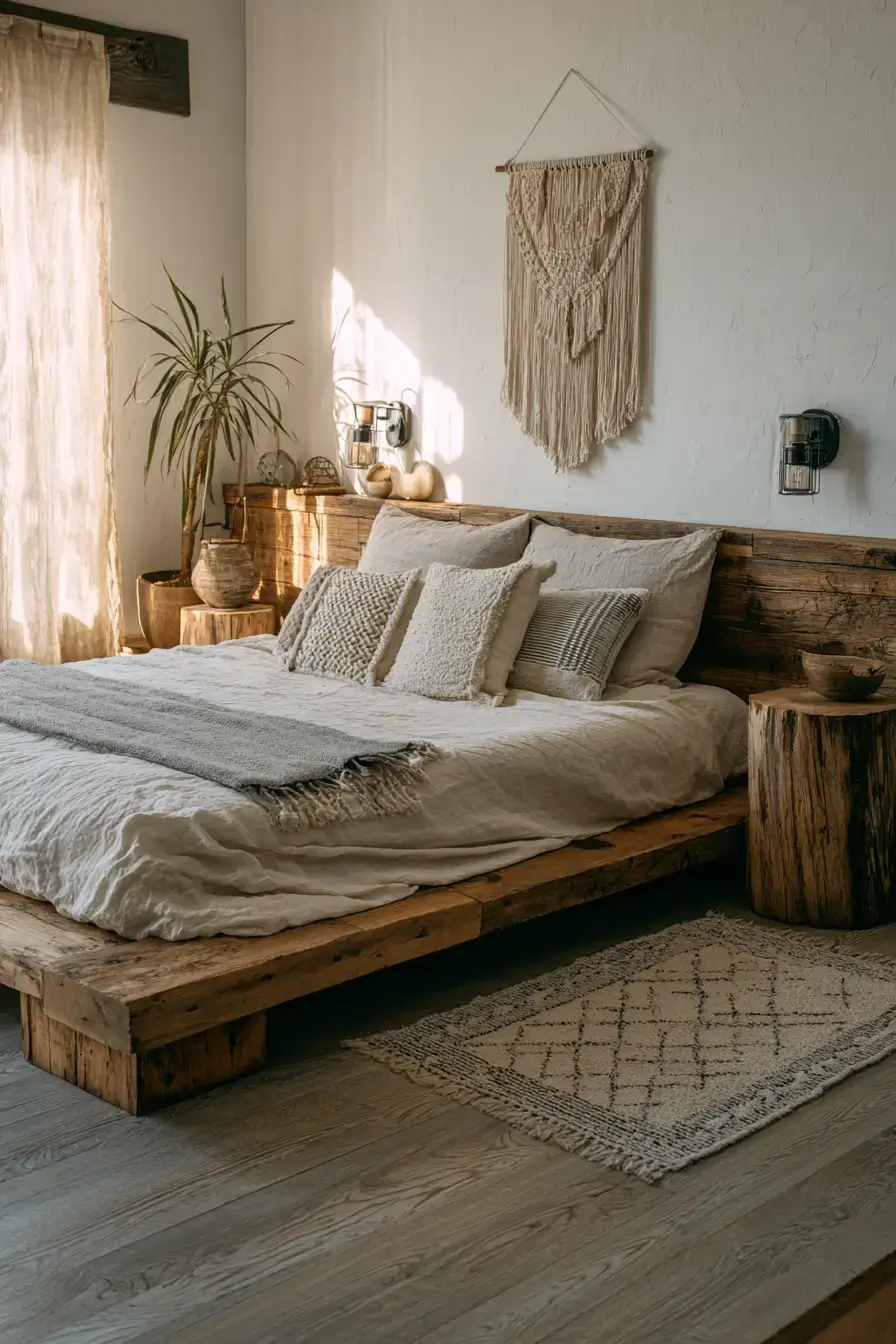 29 Minimalist Boho Bedroom Ideas That Balance Bare and Cozy minimalist boho bedrooms