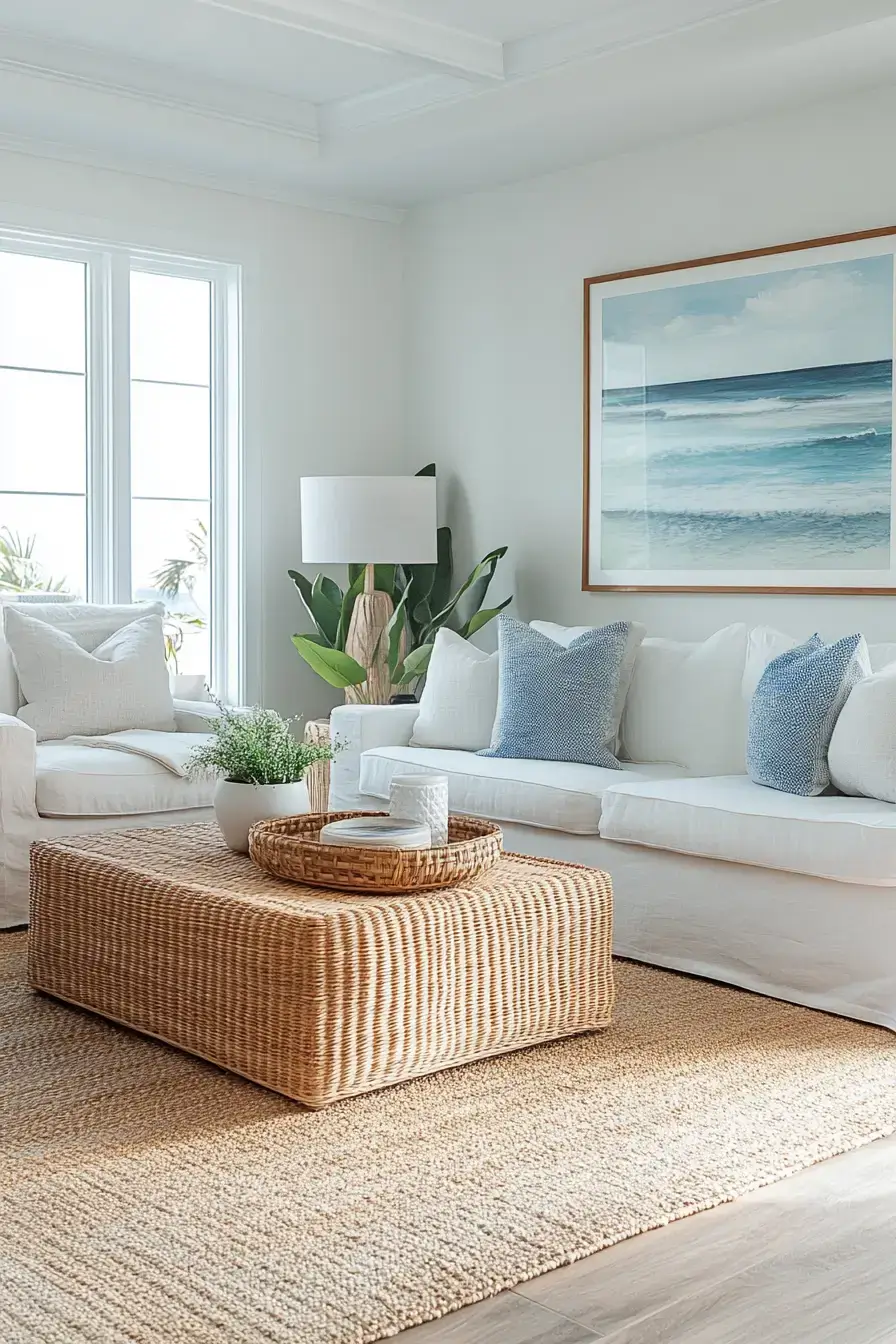 coastal casual living room
