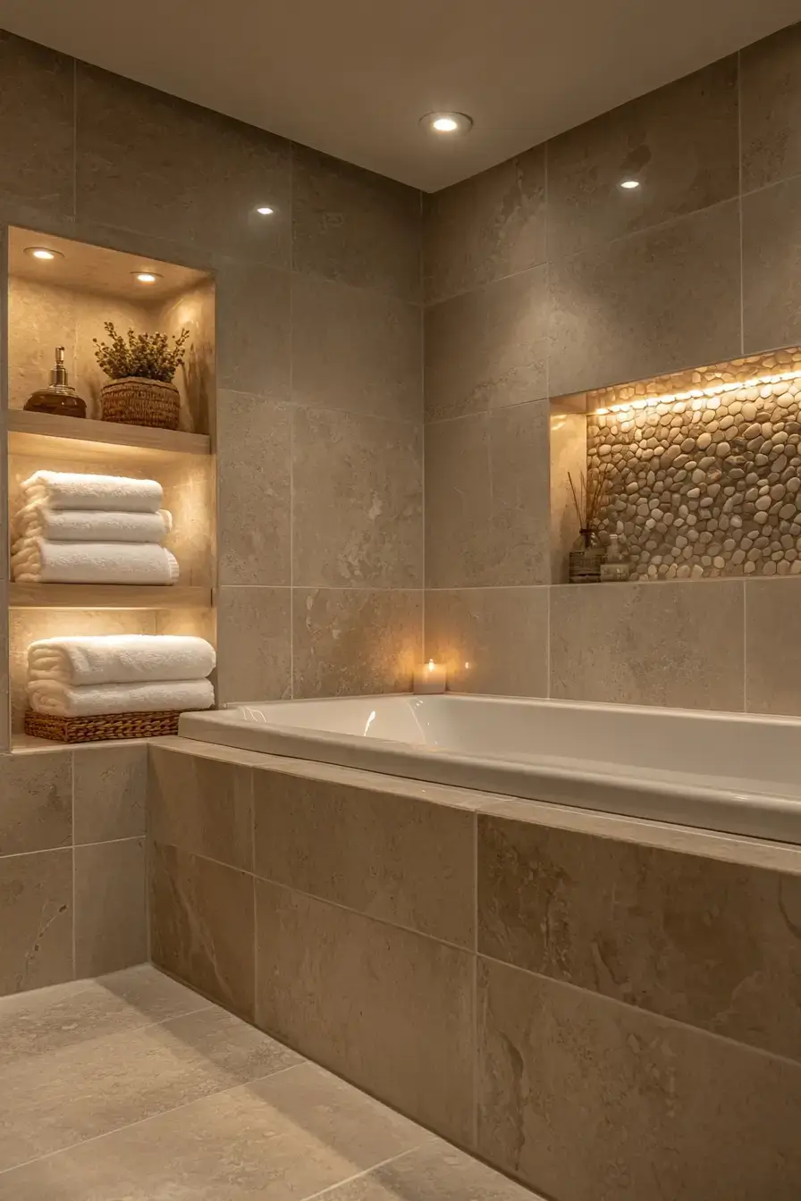 27 Beige Bathroom Looks That Stay Calm Even on Busy Mornings beige bathroom ideas