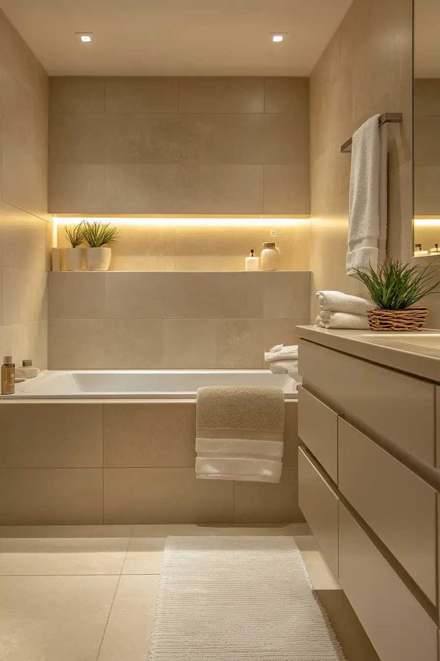 27 Beige Bathroom Looks That Stay Calm Even on Busy Mornings beige bathroom ideas